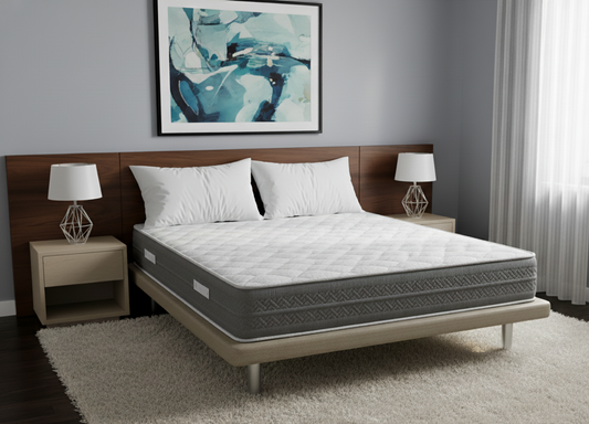 Base Tapizada + Colchón Poseidón